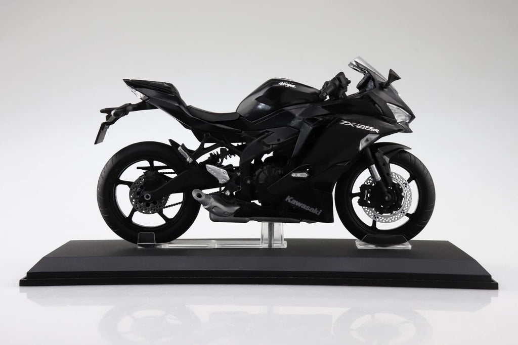 Aoshima Kawasaki Ninja ZX-25R (Metallic Spark Black) 1:12 Scale Diecast Bike NEW