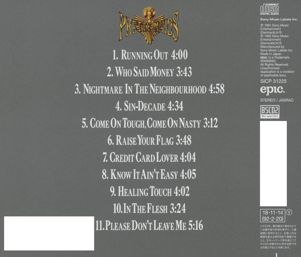 2018 PRETTY MAIDS SIN-DECADE  JAPAN BLU-SPEC CD New