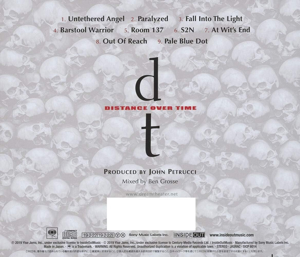 CD New 2019 JAPAN DREAM THEATER DISTANCE OVER TIME ONE DISC JEWEL CASE EDITION