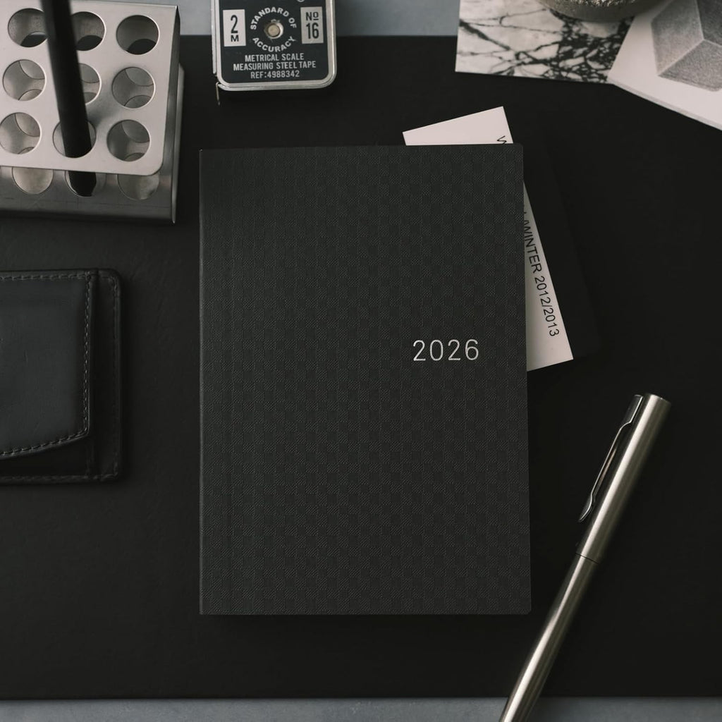 Hobonichi Techo 2026 HON Paper Series/Black Gingham A6 NEW