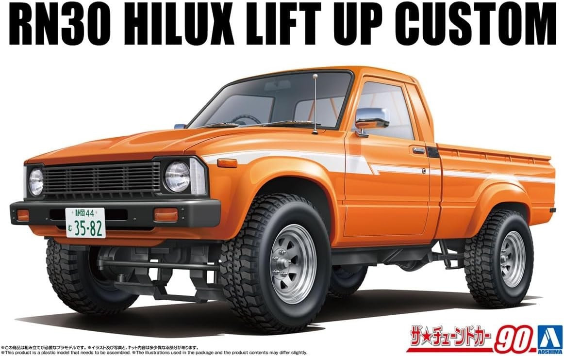 Aoshima Toyota RN30 Hilux Lift Up Custom ’78 1:24 Scale Model Kit NEW
