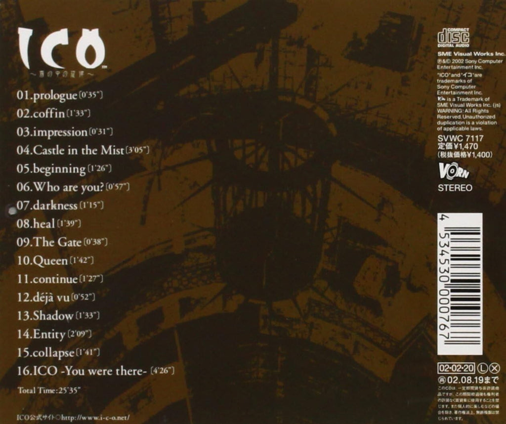 New OST ICO Melody In The Mist Original Soundtrack-Japan CD