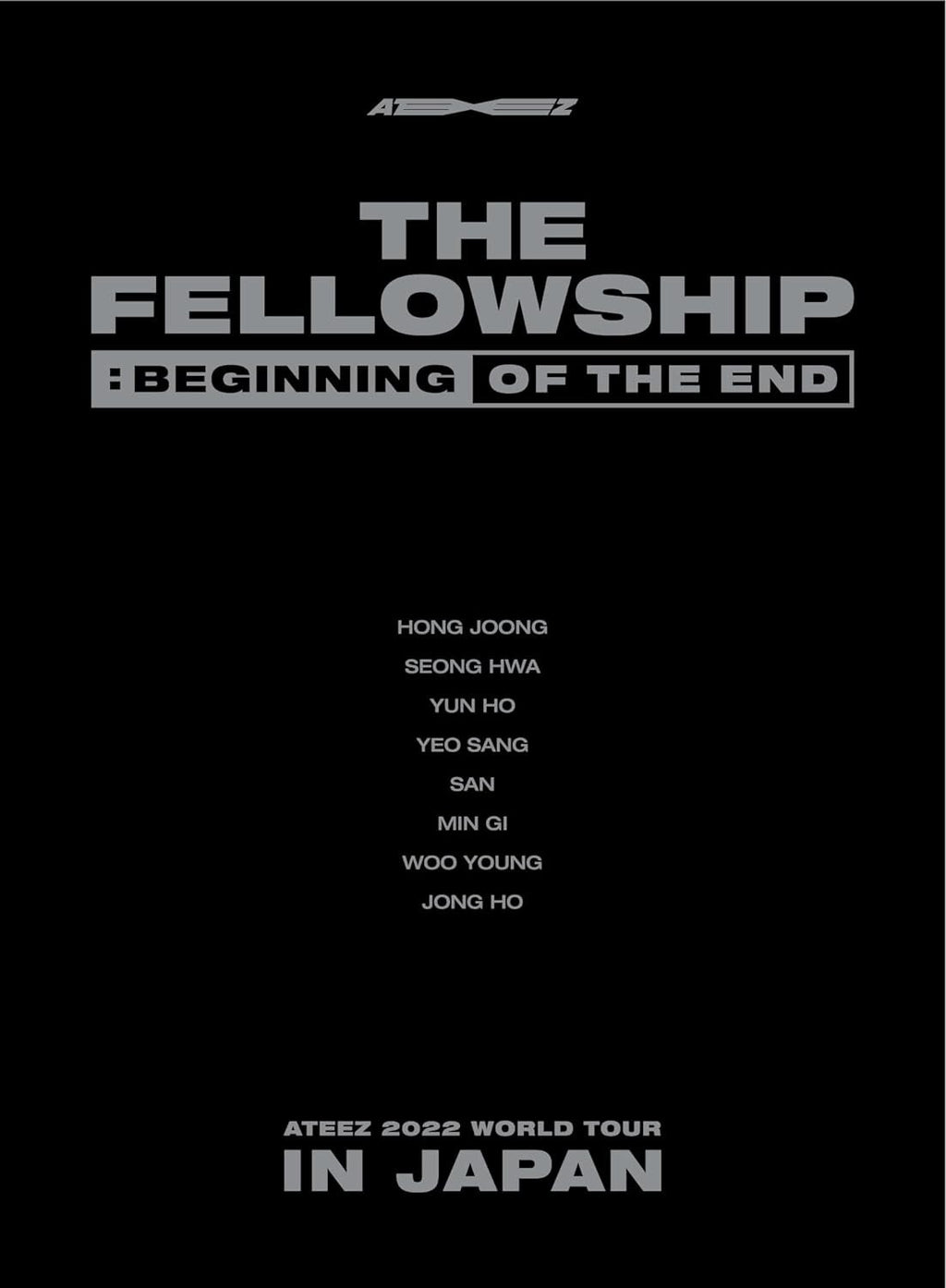 ATEEZ 2022 WORLD TOUR THE FELLOWSHIP BEGINNING OF THE END IN JAPAN 2 DVD NEW