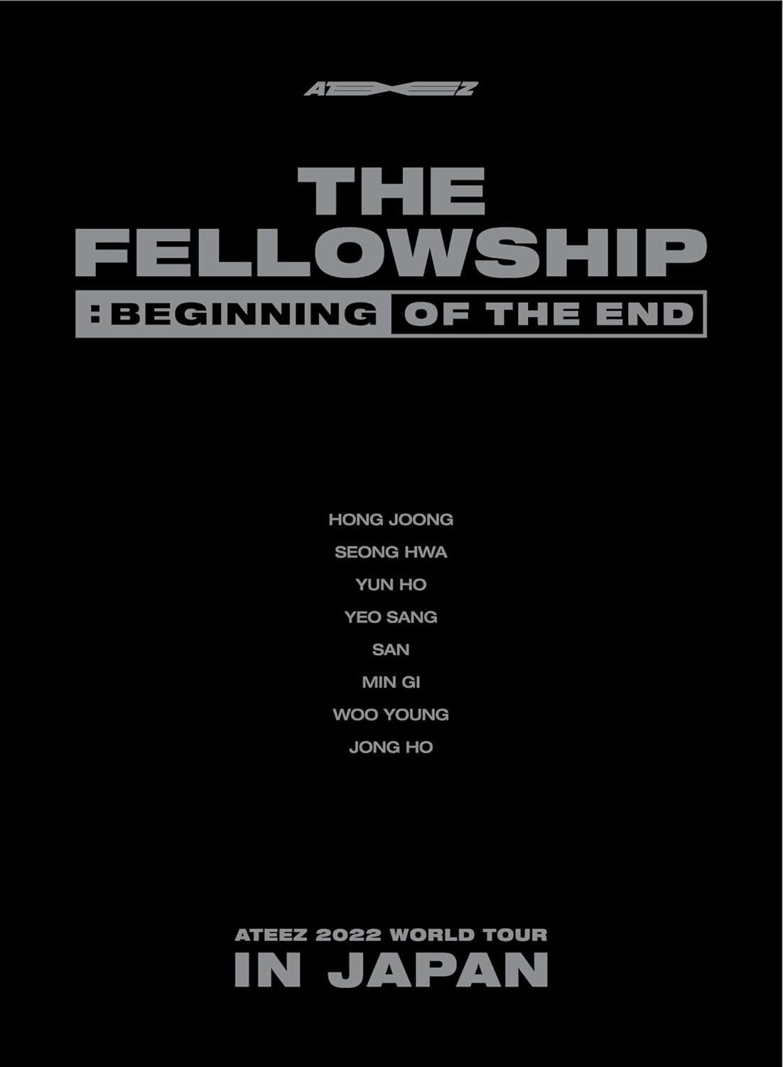 ATEEZ 2022 WORLD TOUR THE FELLOWSHIP BEGINNING OF THE END IN JAPAN 2 DVD NEW