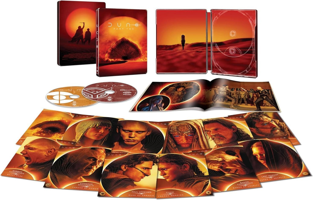 Dune Part Two Limited Edition 4K ULTRA HD+Blu-ray+Steelbook+Booklet+Card New