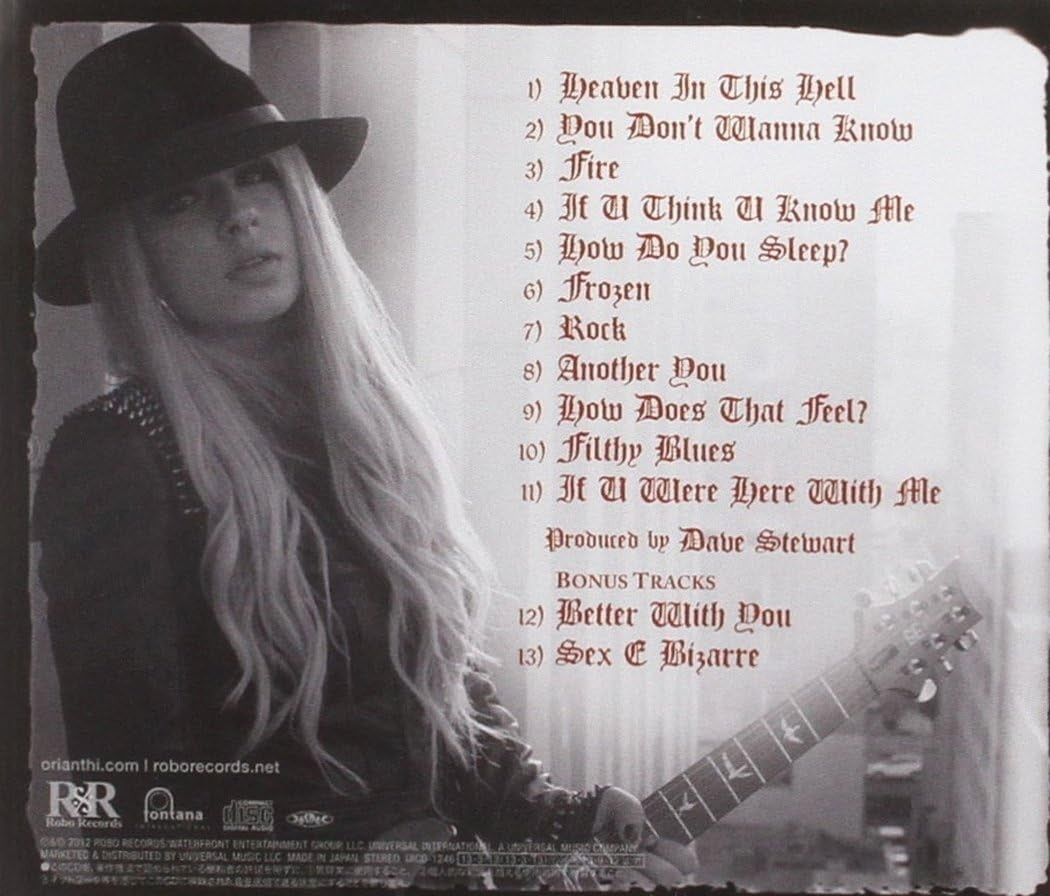 CD New Orianthi Heaven In This Hell Bonus Tracks Japan OBI E