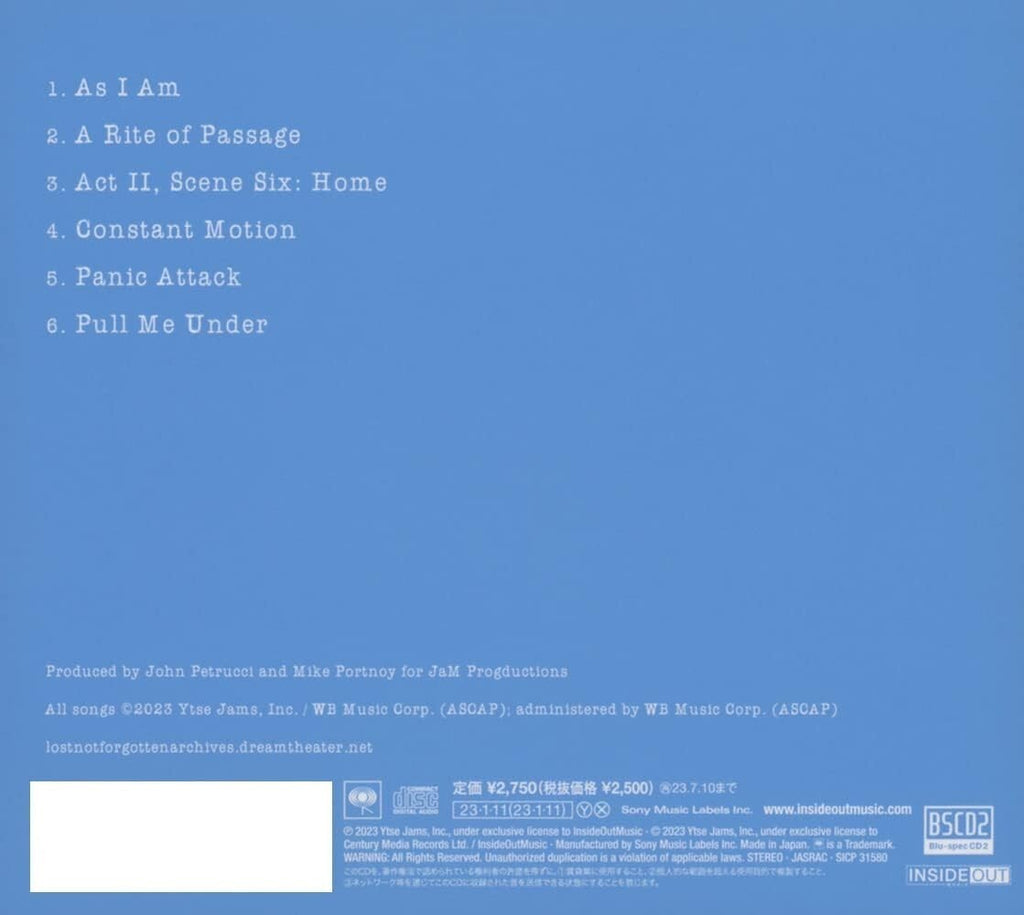 Lost Not Forgotten Archives Live At Madison Square Garden 2010 Blu-spec CD New
