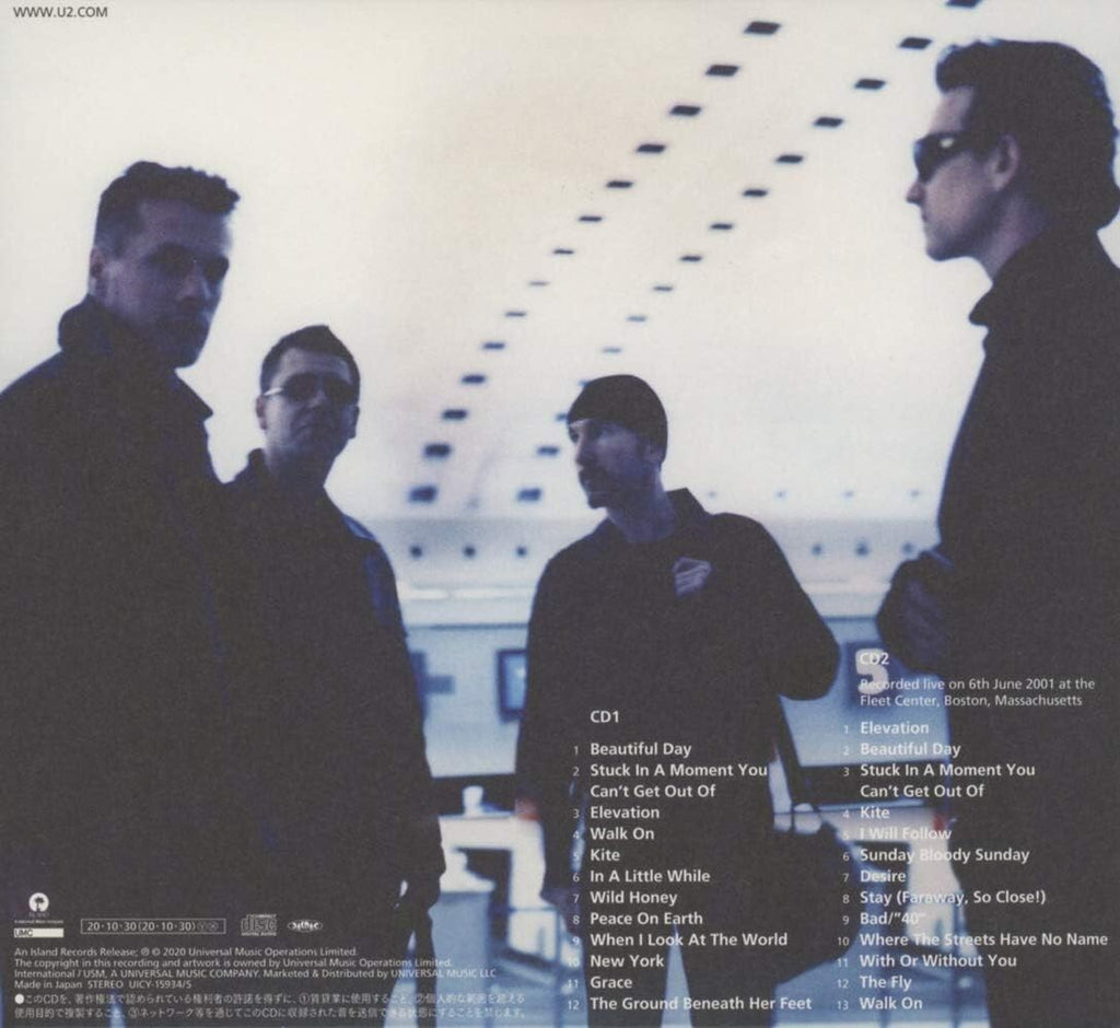 U2 ALL THAT YOU CAN’T LEAVE BEHIND (20th Anniversary) JAPAN DELUXE 2 CD NEW