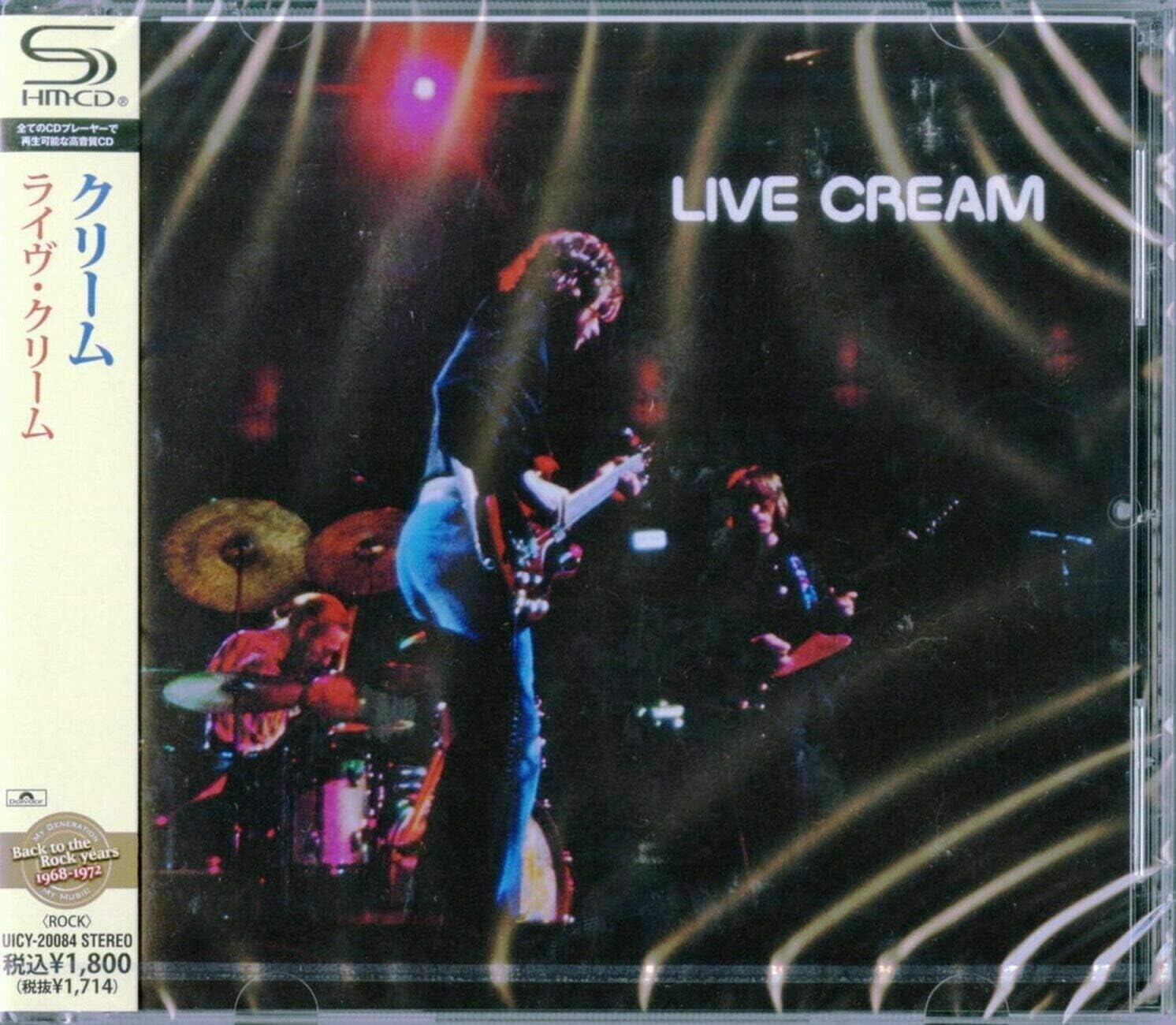 New Cream Clapton SHM-CD  Live Cream 1967-1968 Rec. Japan OBI