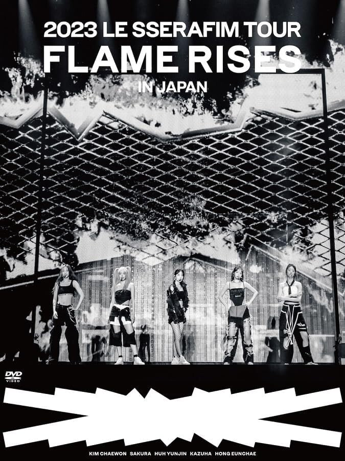 2023 LE SSERAFIM TOUR FLAME RISES IN JAPAN Limited Edition 2 DVD Photo book New