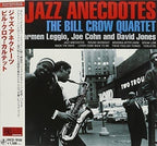 Bill Crow Quartet Jazz CD Jazz Anecdotes Paper Sleeve Japan OBI E New