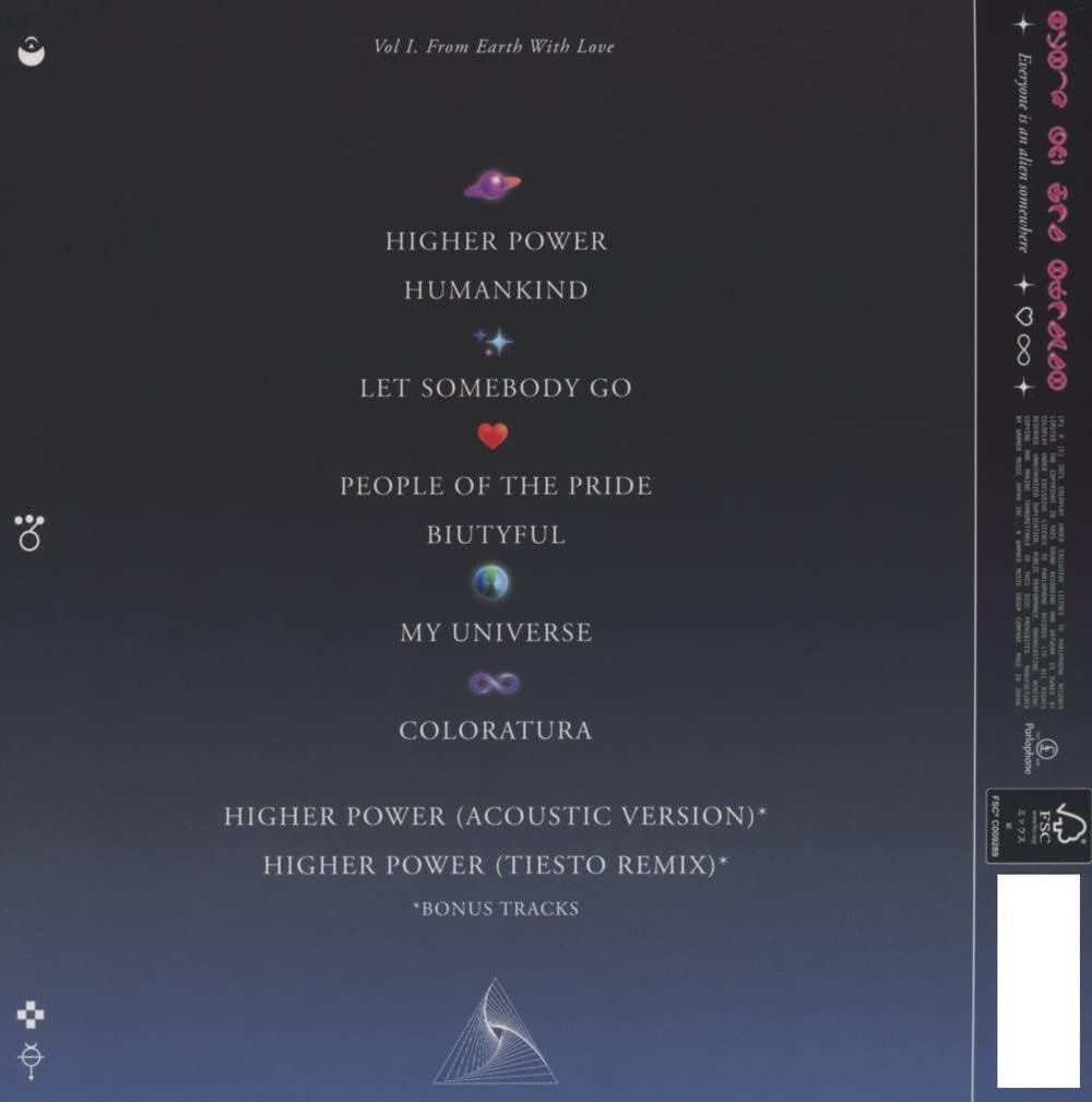 CD COLDPLAY -Music Of The Spheres- with Bonus Tracks from Japan New