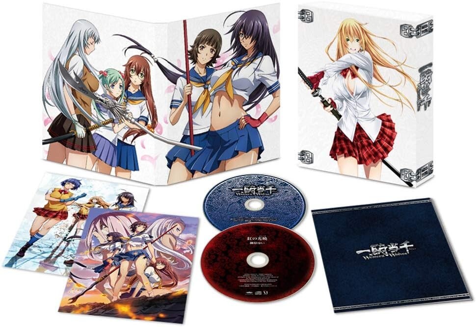 New DVD+CD Ikki Tousen Western Wolves First Edition with Booklet Box ZMBZ-12892