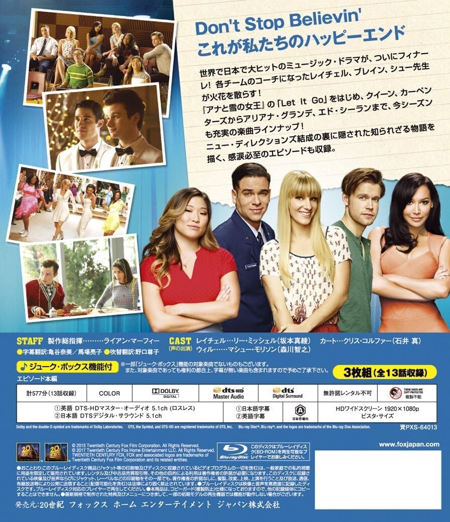 glee season 6 Blu-ray BOX CD New