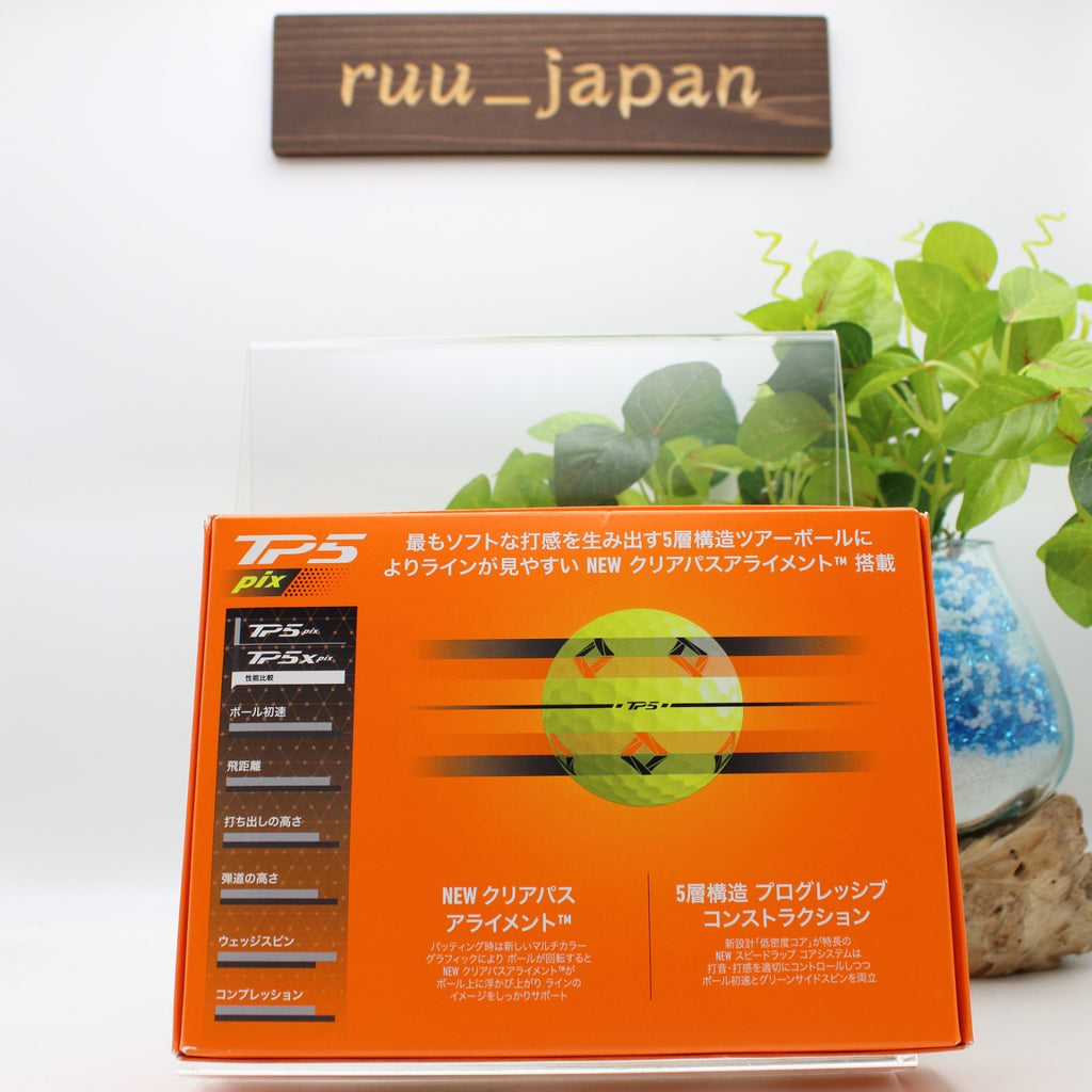 Taylor Made TMJ24 TP5 PIX YLW JPN 12 pieces TiPy Five Yellow Golf Ball 2024 NEW
