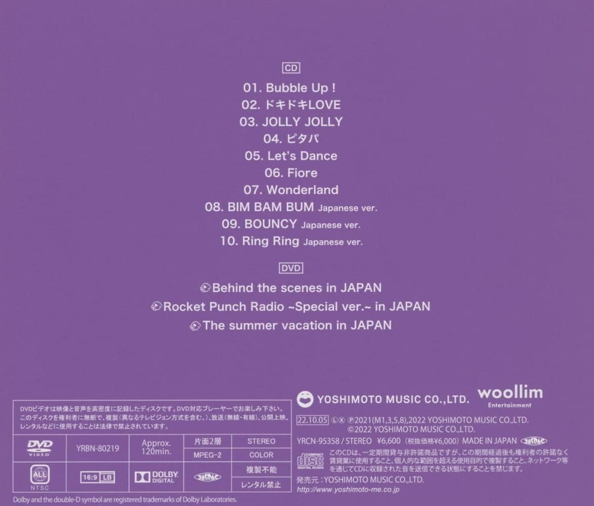 New Rocket Punch Doki Doki Love First Limited Edition CD DVD Card