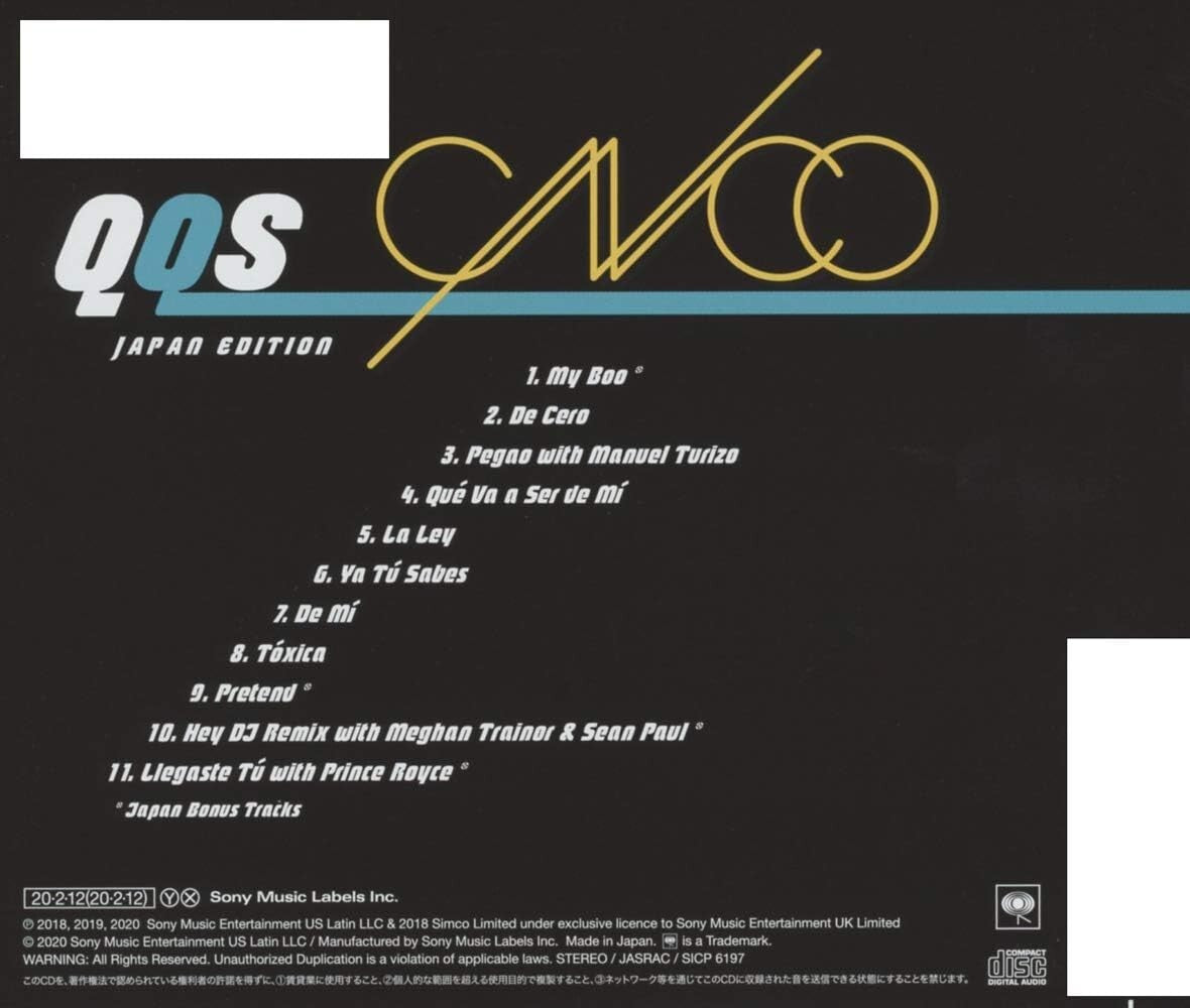 New CNCO Que Quienes Somos (Japan Edition) Japan Music CD