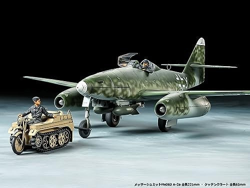 Tamiya 25215 1:48 Me262A-2A with Chain Motorcycle (2) - Model Building New