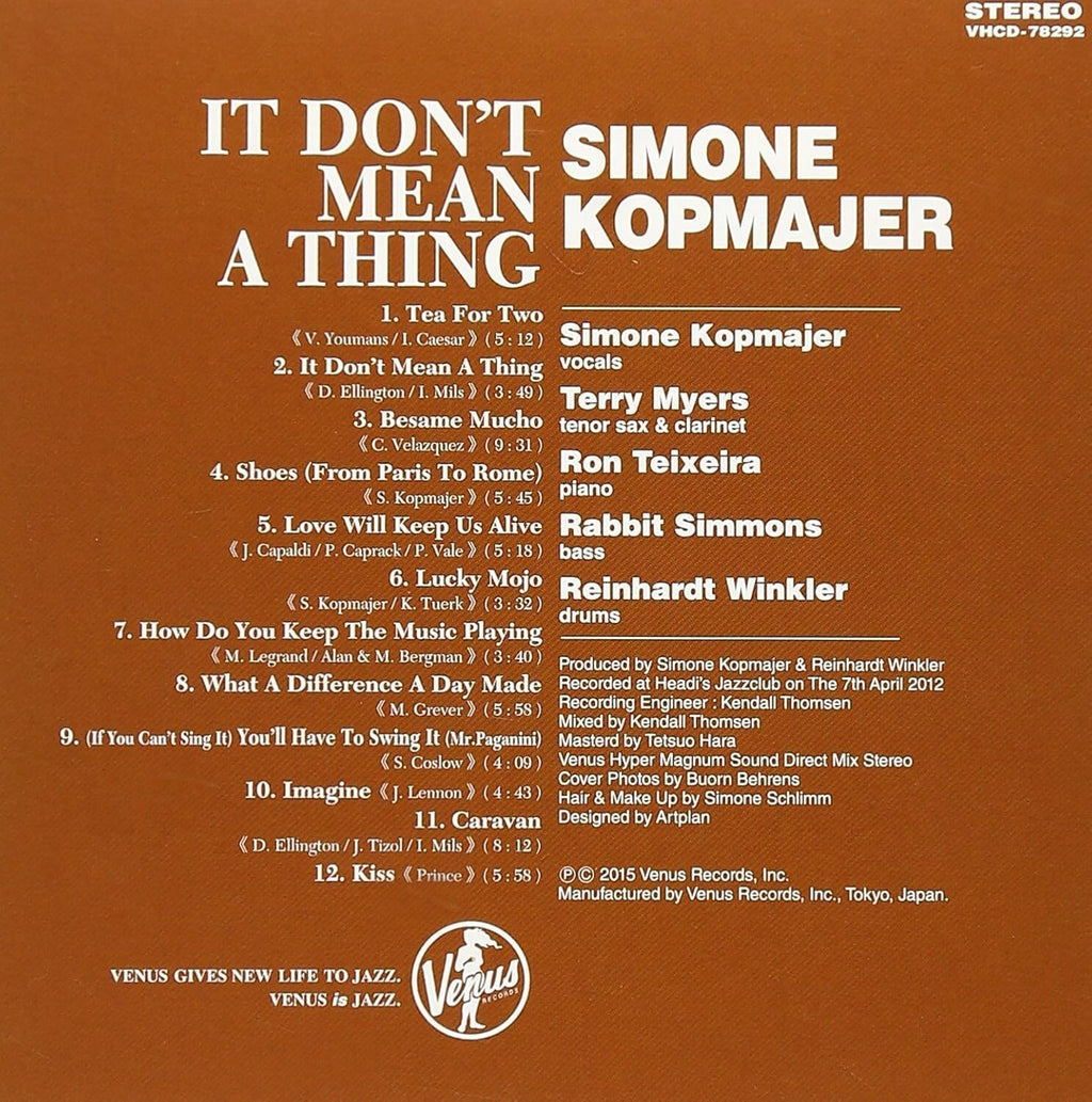 New Simone Kopmajer Jazz CD Live At Heidi’s Jazzclub Paper Sleeve OBI