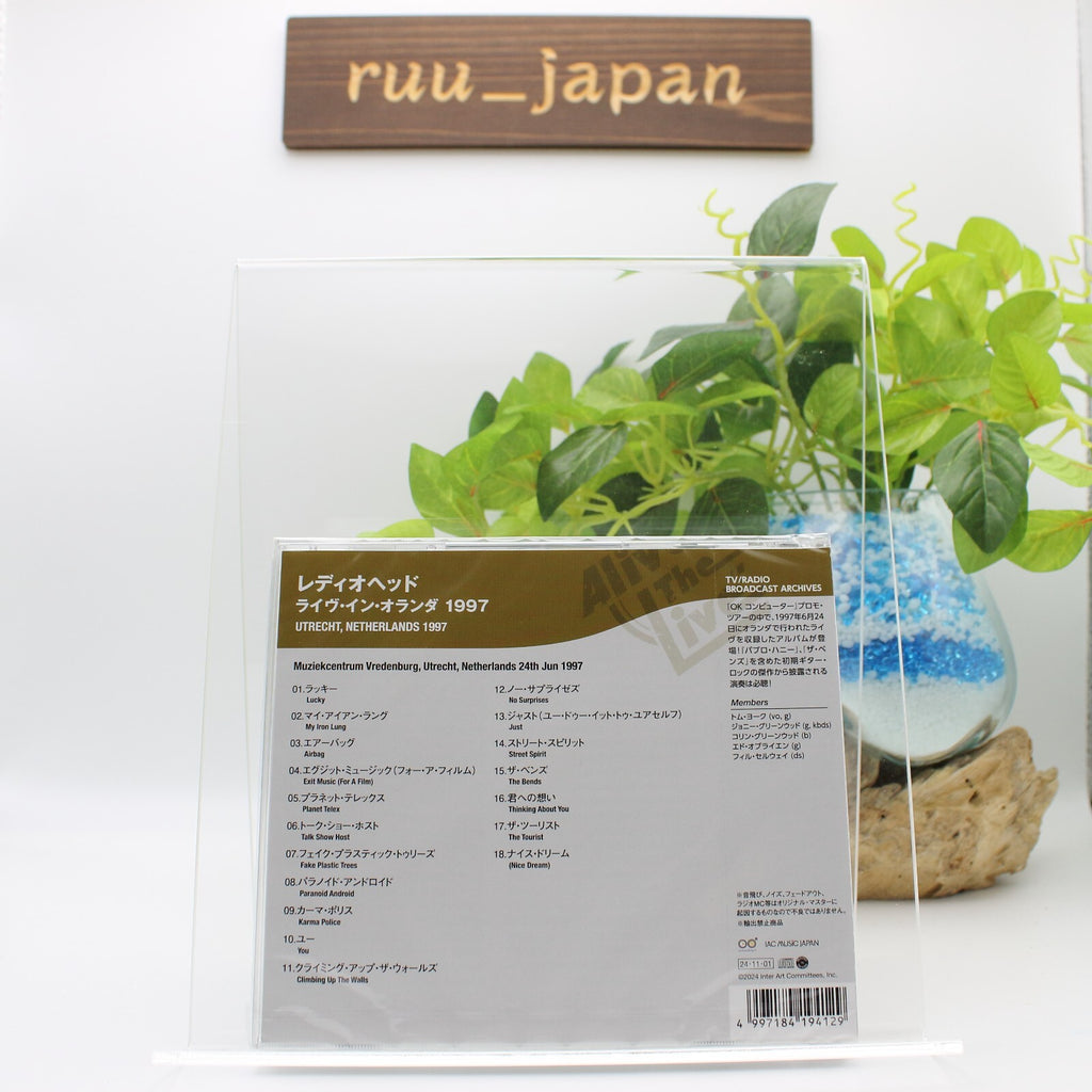 New Radiohead Utrecht, Netherlands 1997 CD JAPAN Live IACD11456 / Thom Yorke