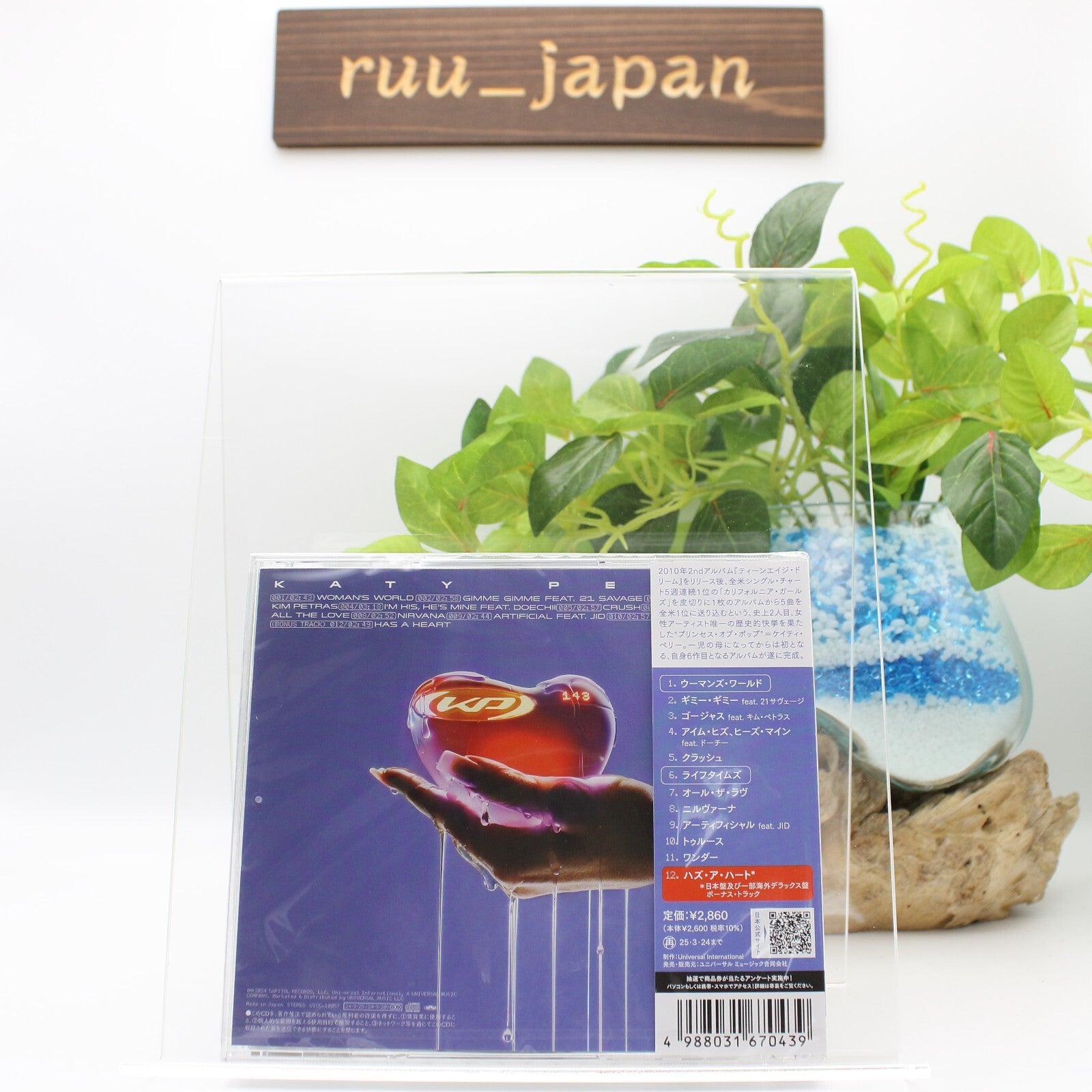 New KATY PERRY 143  WITH BONUS TRACK  2024 JAPAN CD