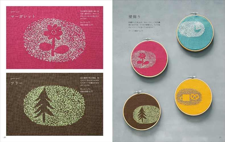 New Embroidery with Sashiko Thread Nami Horikawa - Japanese Craft Book