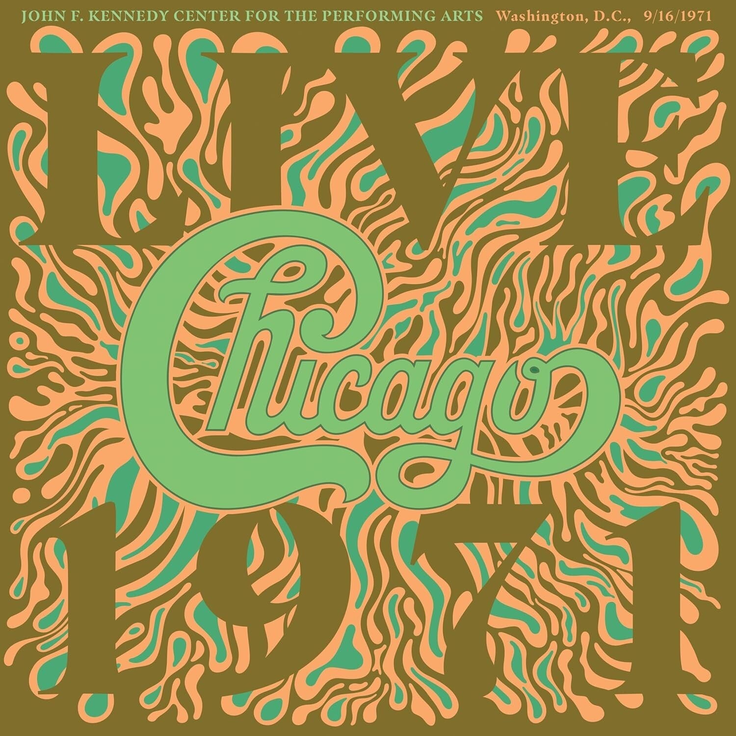 New Chicago LIVE 3 CD At The John F. Kennedy Center 9/16/1971 Japan OBI