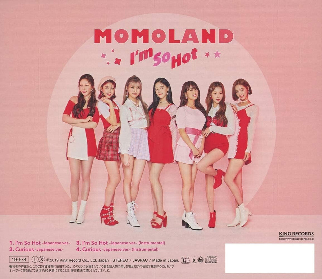 New MOMOLAND Im So Hot 2019 3rd Single CD + DVD Ltd/E Type-A K-POP Girls Group