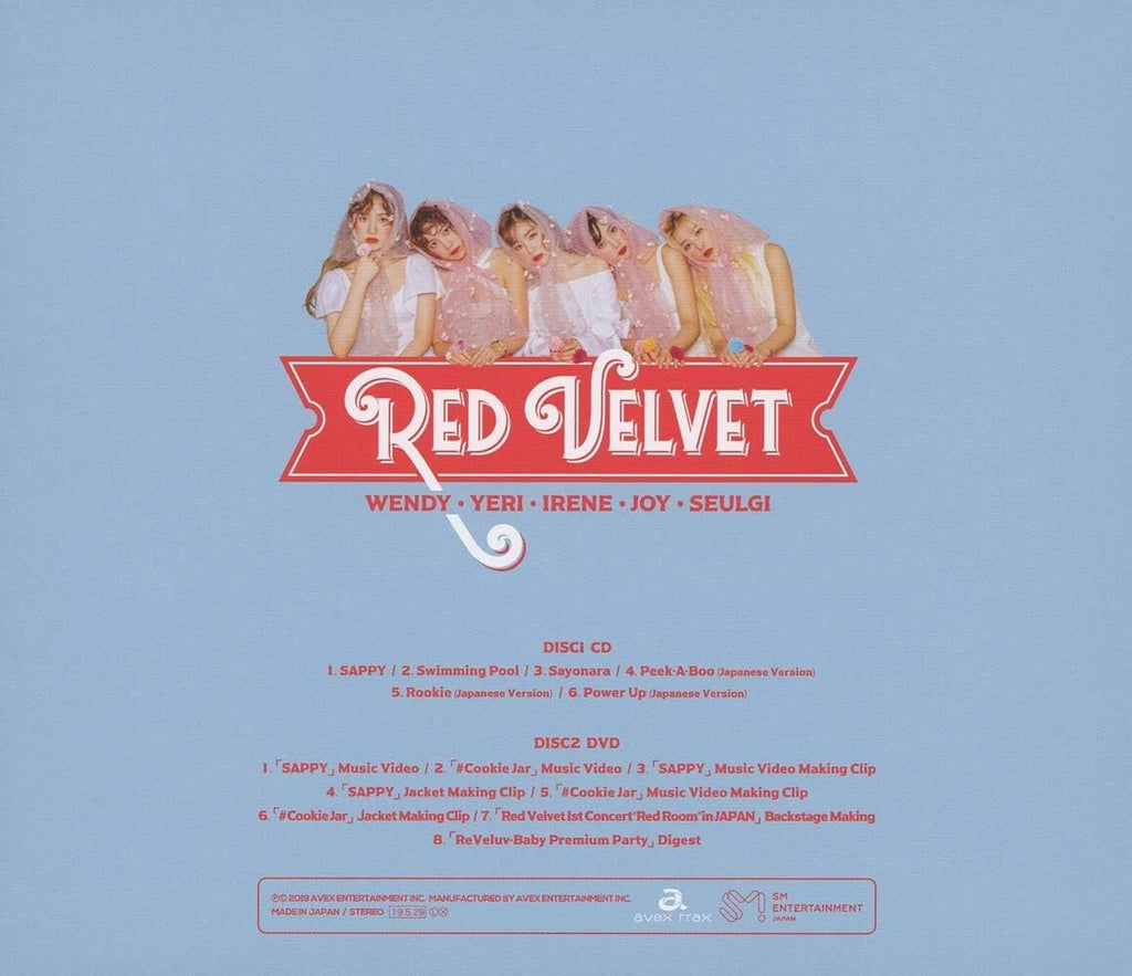 Red Velvet SAPPY First Limited Edition CD DVD Card Japan AVCK-79593 New