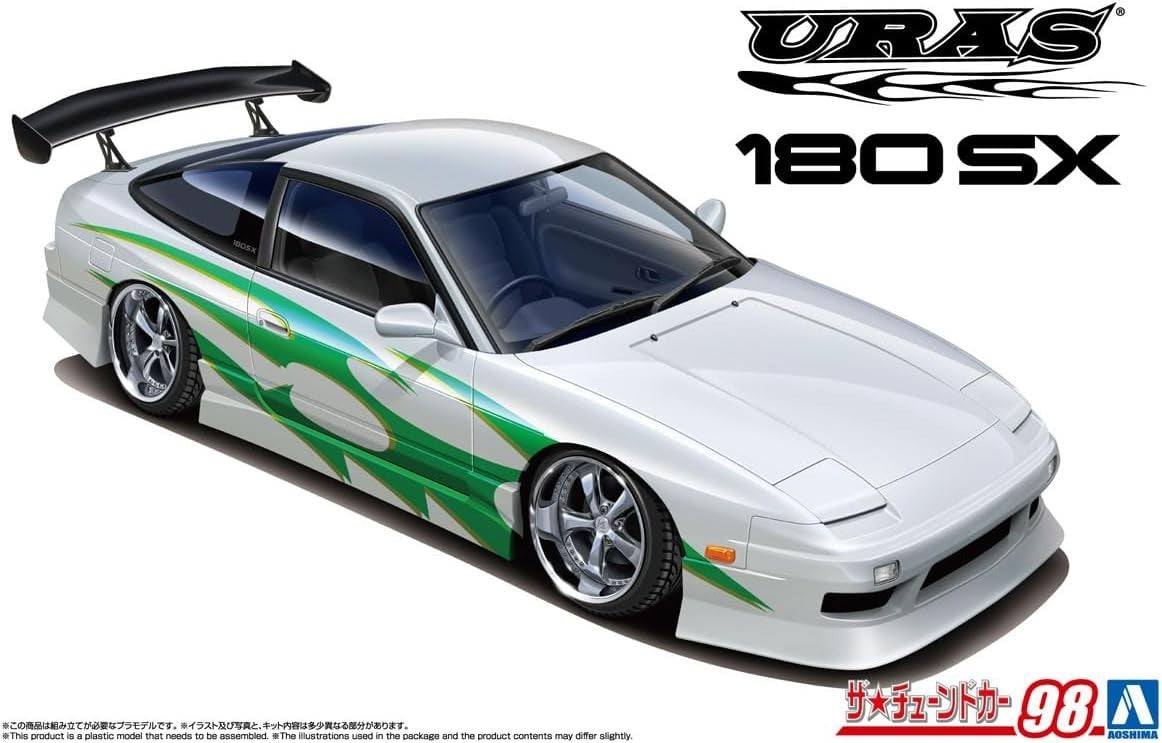 AOSHIMA 1/24 The Tuned Car Series No.98 Nissan URAS RPS13 180SX 96 Ver.2 New