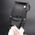 Fujiya Driver and Pliers Holder 2 Tiers Black and Gold Light PU Leather NEW