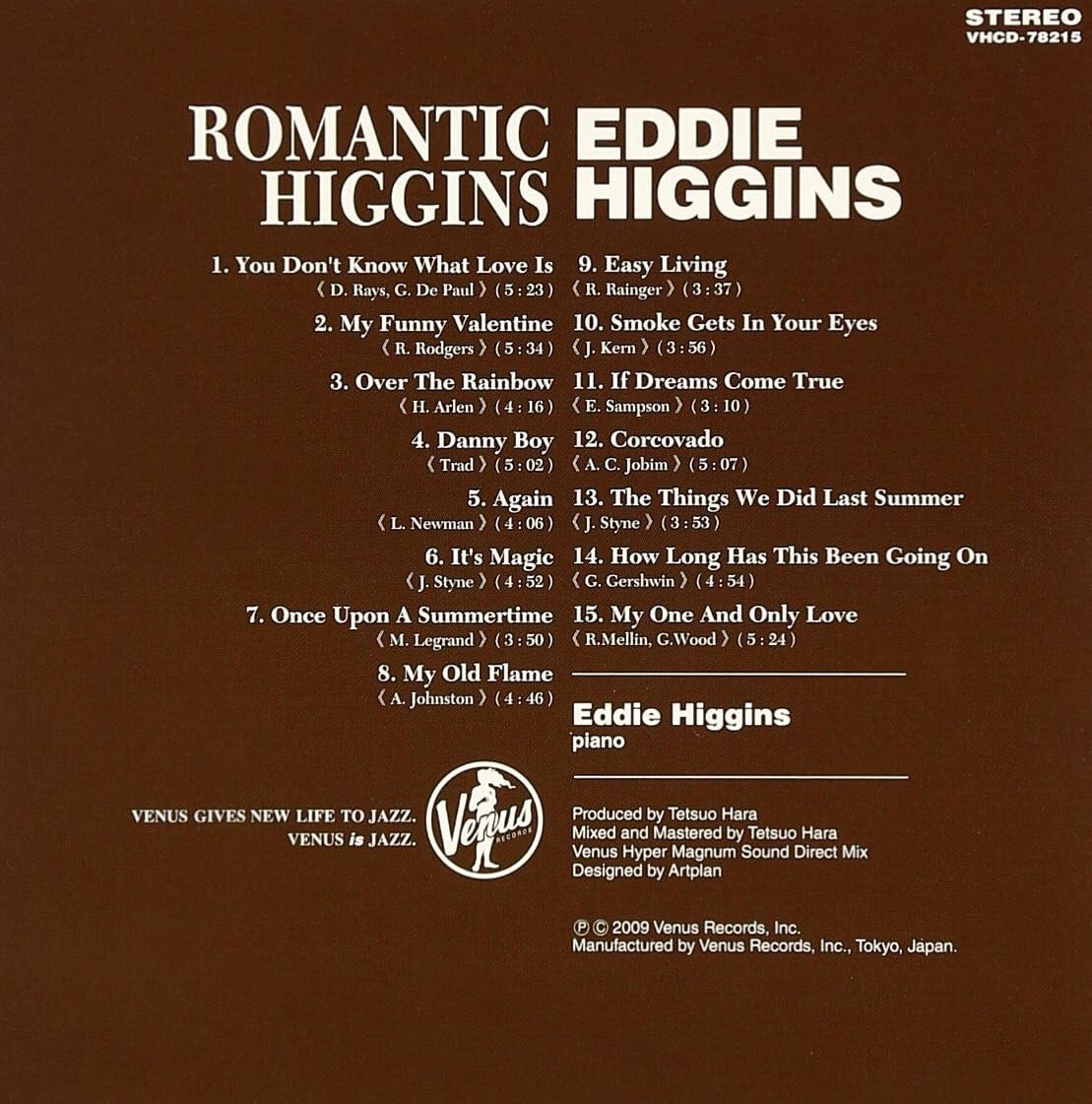 Eddie Higgins Jazz Piano Romantic Higgins Compi. Paper Slv. CD Japan NEW