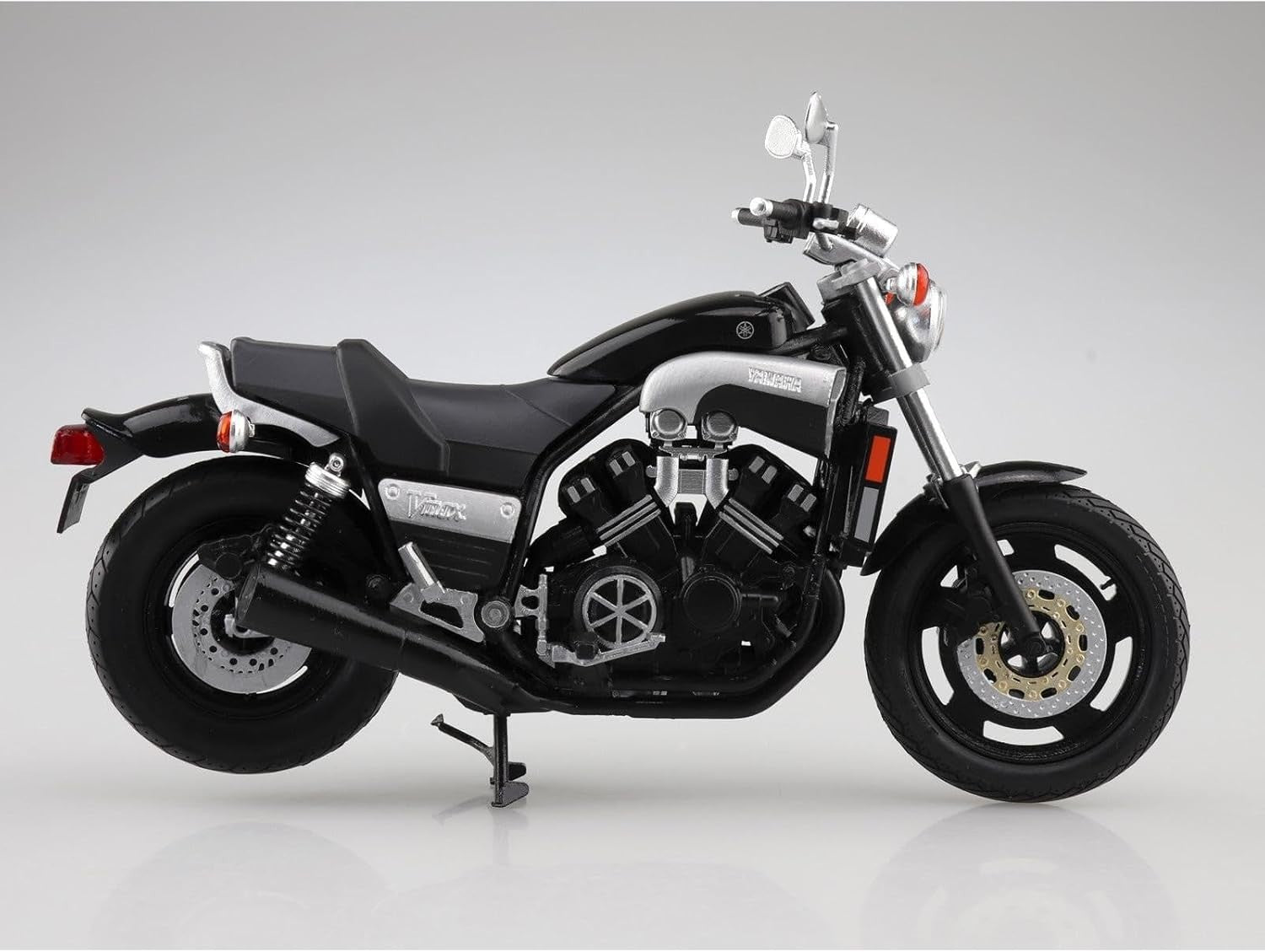 Aoshima Yamaha Vmax Black2 1:12 Scale Diecast Bike NEW