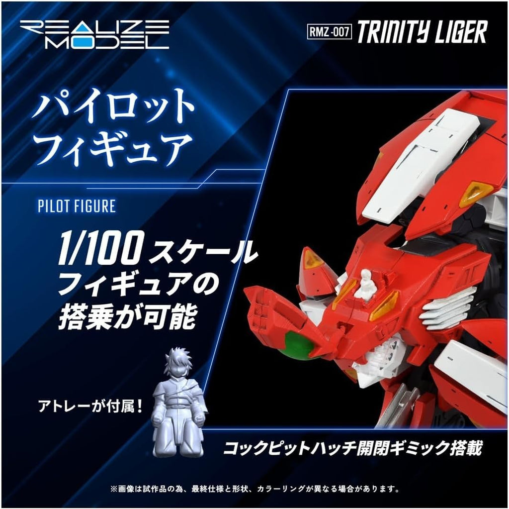 T-SPARK REALIZE MODEL RMZ-007 TRINITY LIGGER COLOR CODED PLASTIC KIT NEW