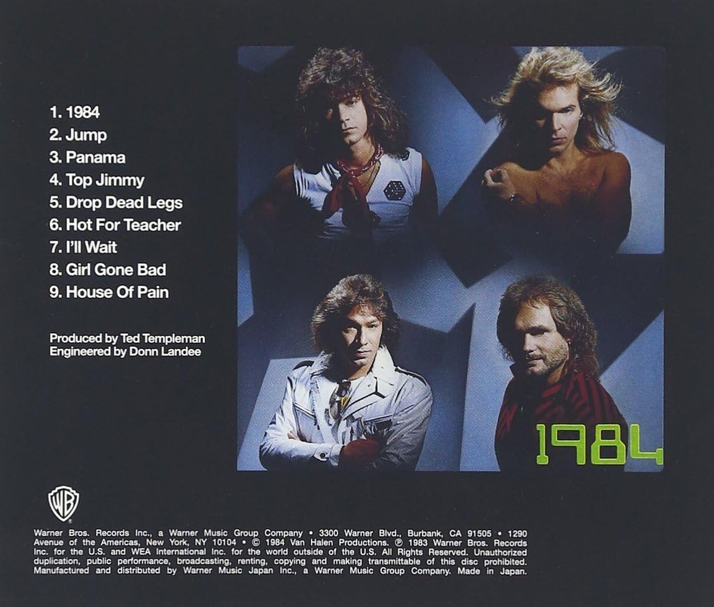 VAN HALEN - 1984 - JAPAN CD - 2016 FOREVER YOUNG JEWEL CASE EDITION NEW