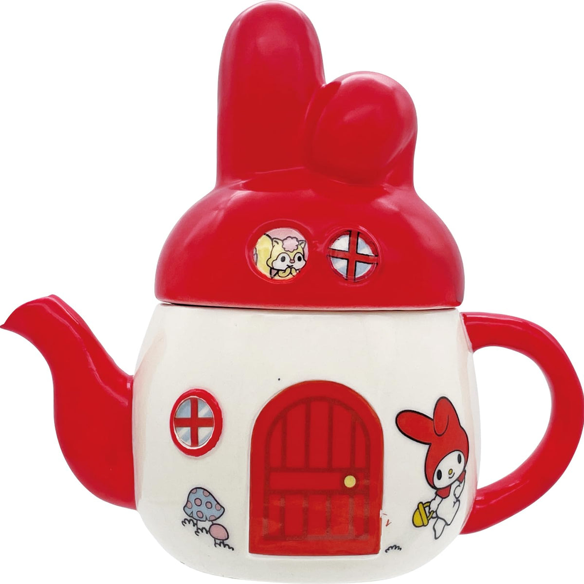 SANRIO My Melody Teapot Tea Pot Red Mushroom House My Melody Goods NEW