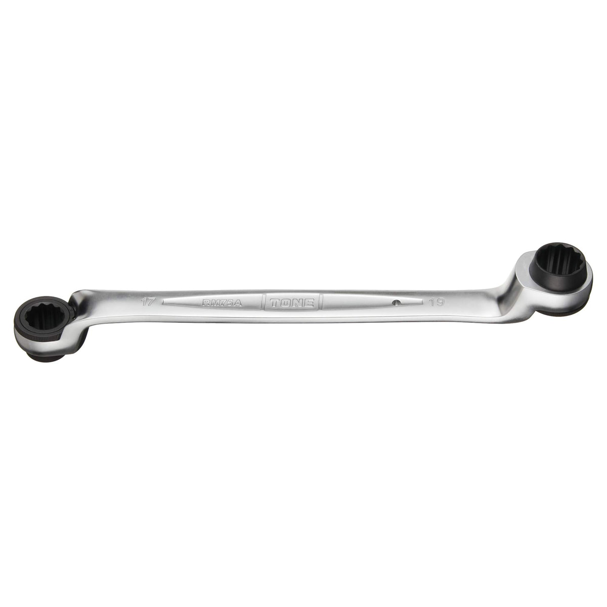 'TONE RM75A-1719 75 Degree Offset Deep Ratchet Wrench 17 x 19mm NEW'