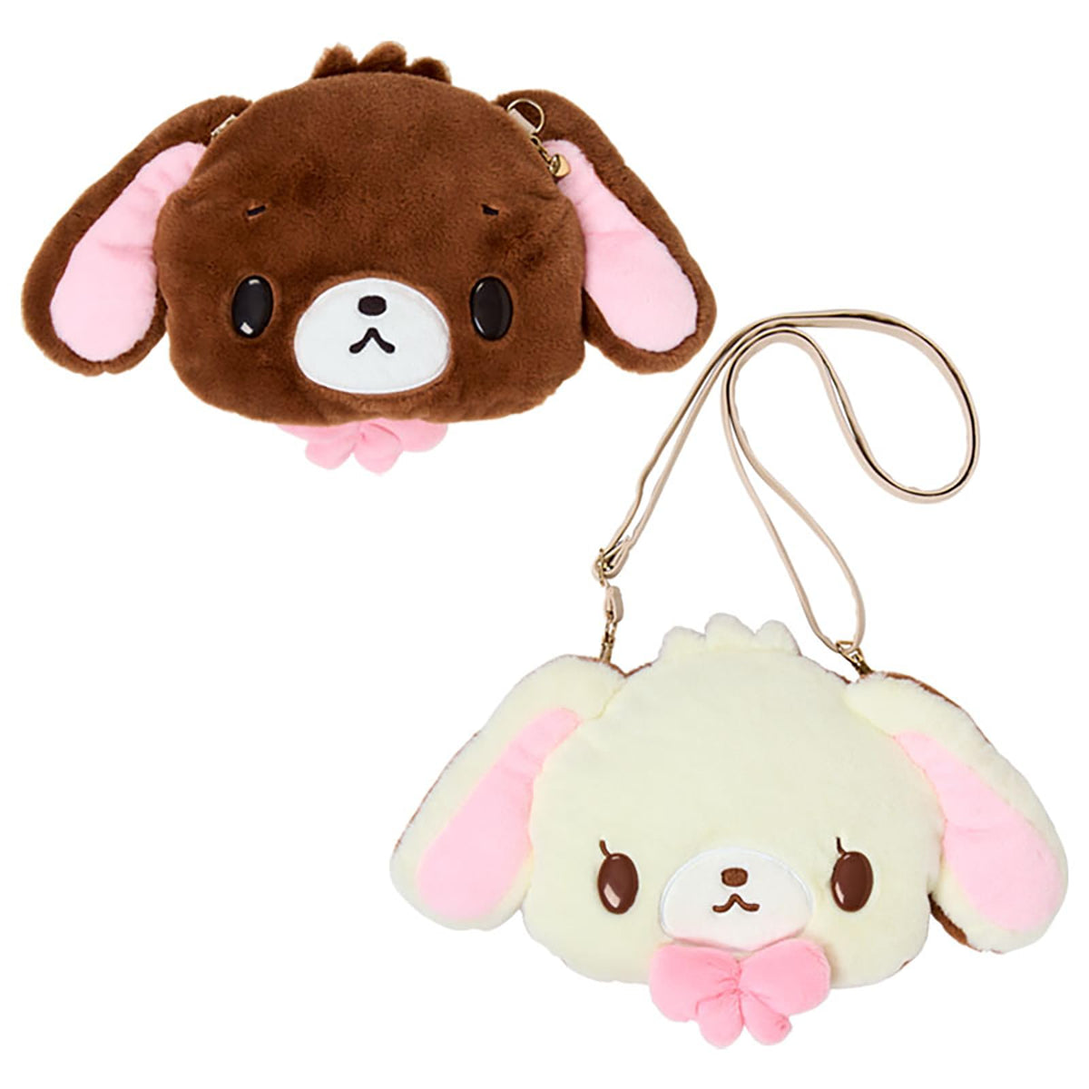 SANRIO Face-shaped Shoulder Bag Biscuit Sugarbunnies Target age 3 years and NEW