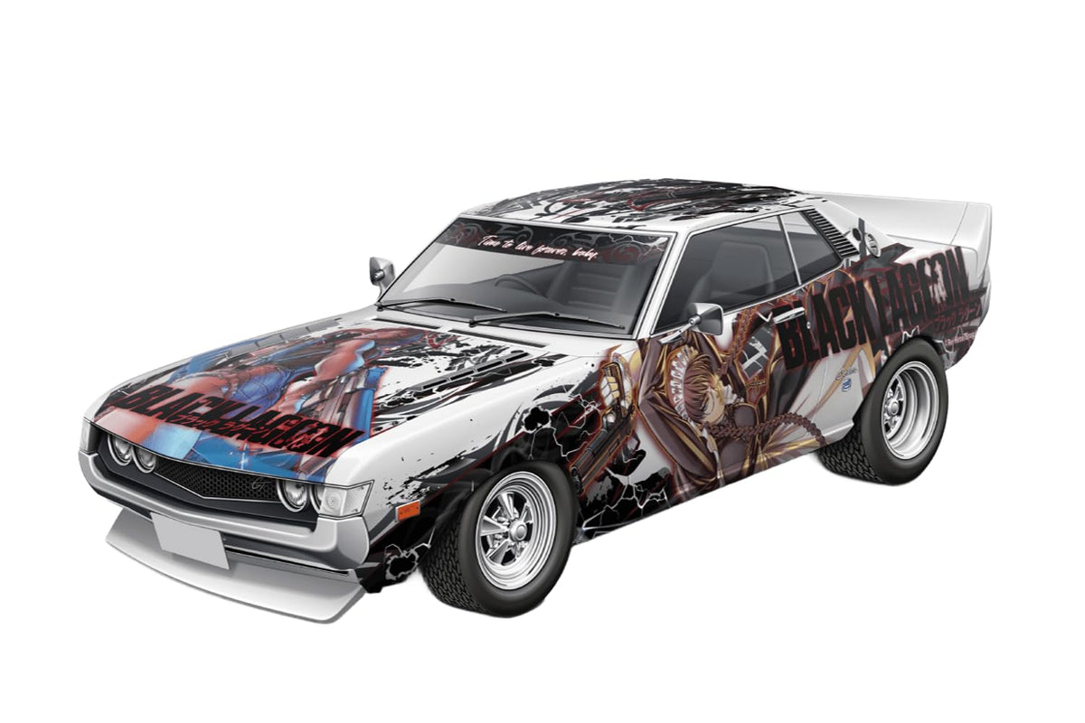 'Aoshima The Tuned Car IT-01 Black Lagoon TA22 Celica 1600GT 1972 124 Kit NEW'