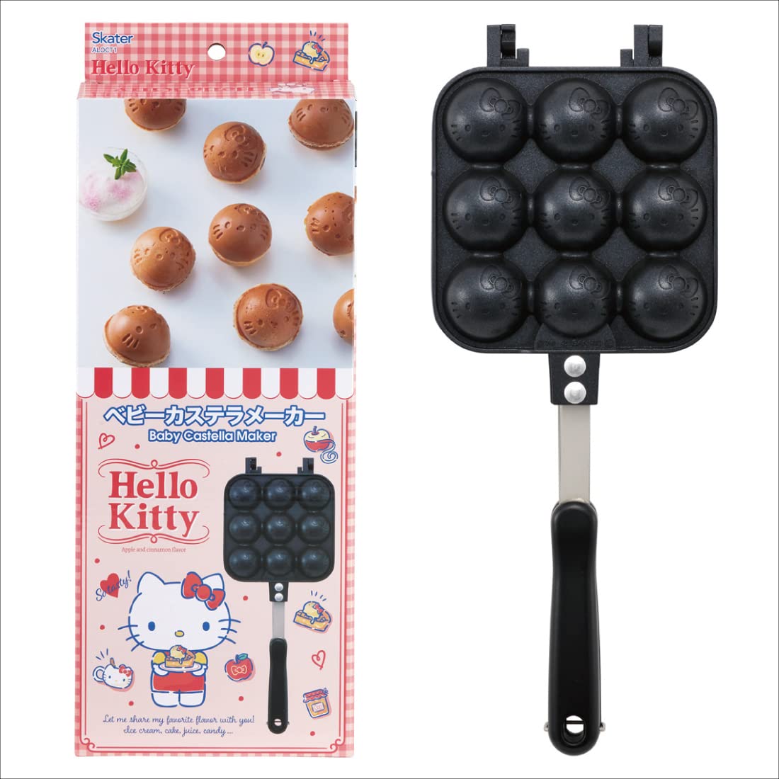 Skater Baby Castella Maker Fun for Parents and Kids Direct Heat Hello Kitty NEW