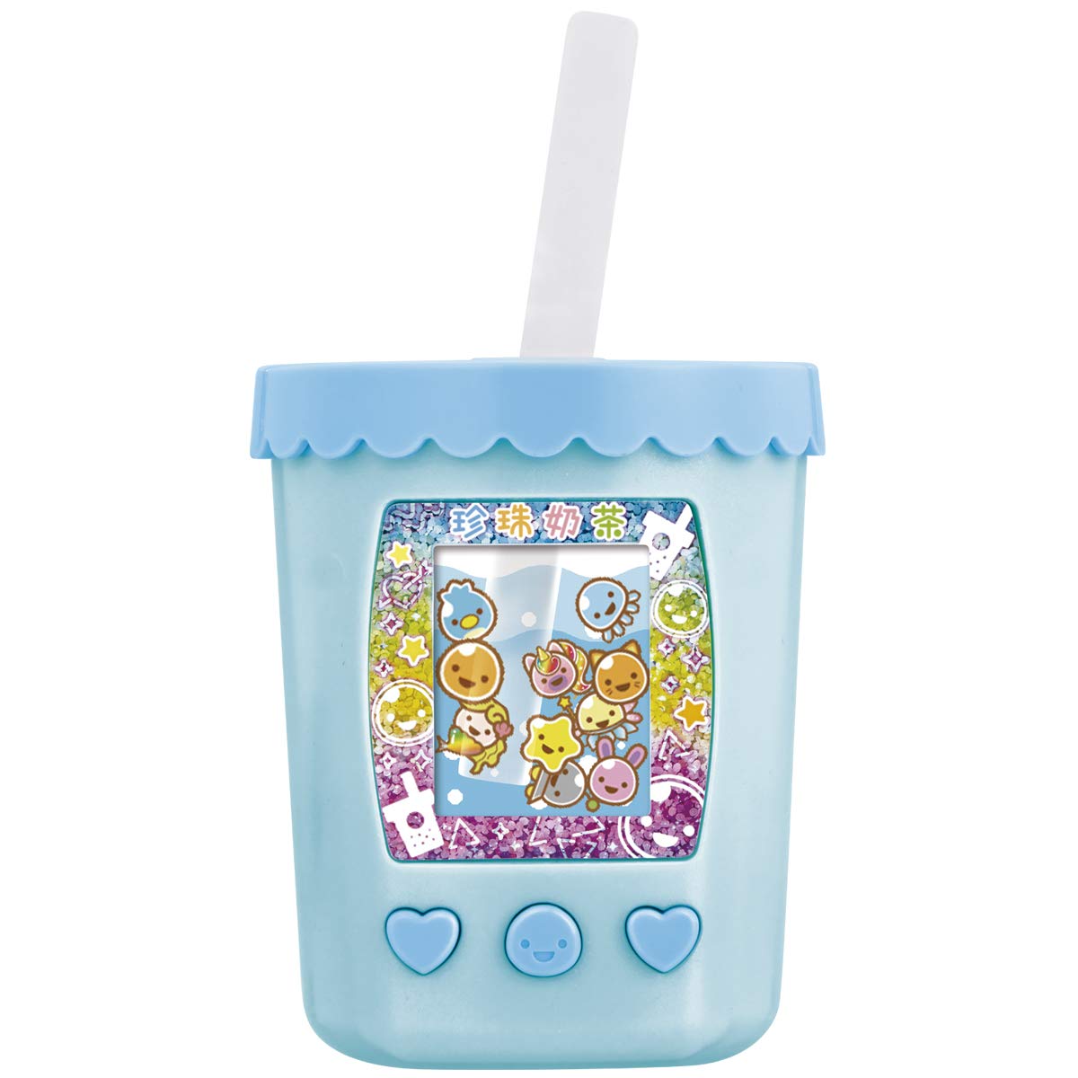 'Bandai Mix and Match Puni Tapi-chan Aqua Milk Tea Character Toy NEW'