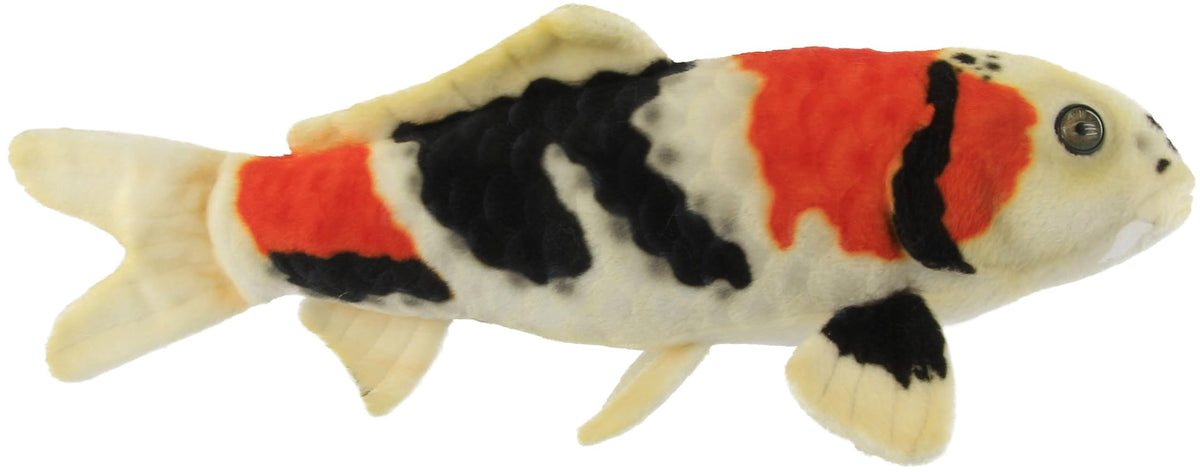 'HANSA BH8310 Nishikigoi Showa Sanshoku Koi Fish Plush 35 cm NEW'