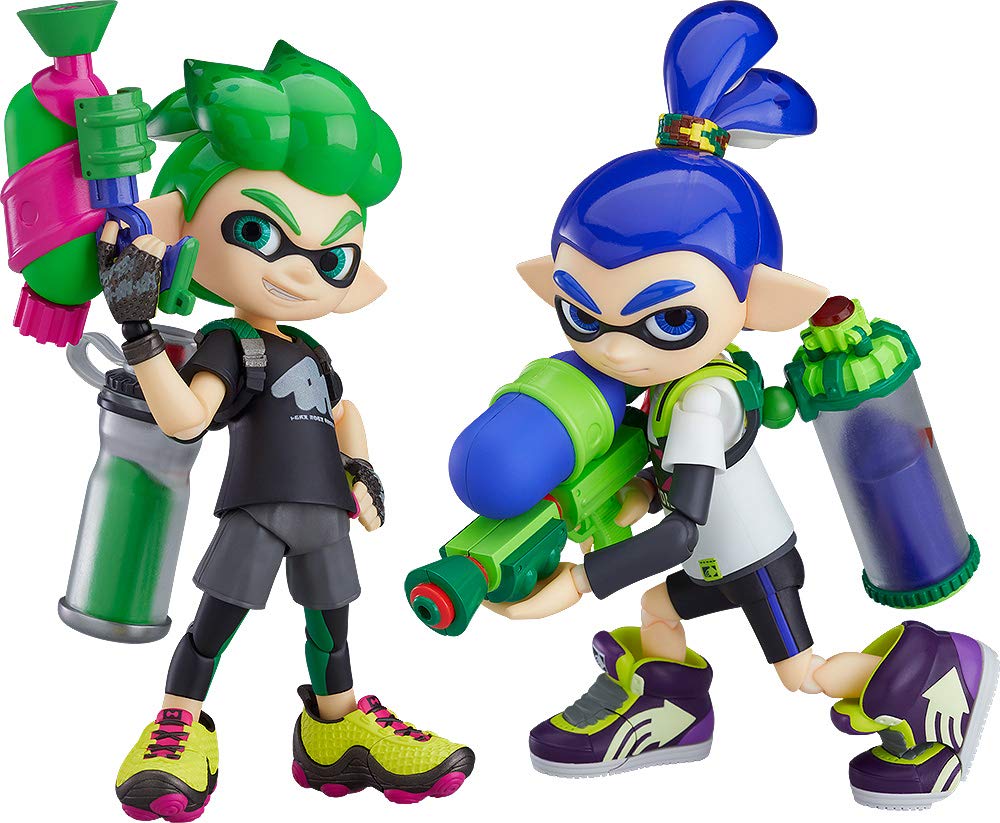 'Good Smile figma Splatoon Inkling Boy DX Edition Action Figure Set NEW'