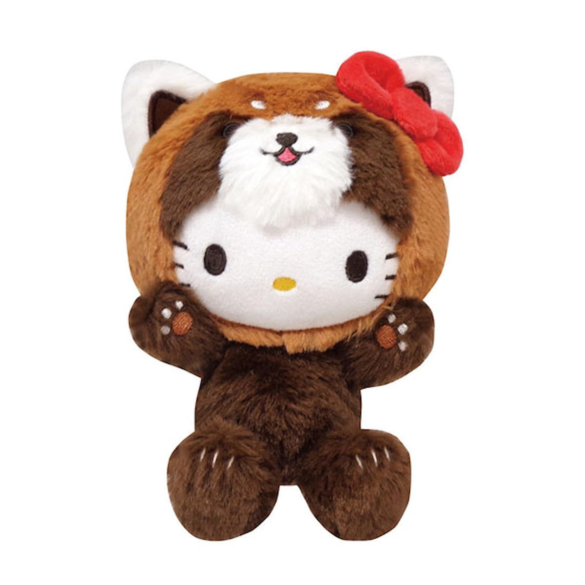 'K Company Sanrio Banzai Series Hello Kitty Red Panda Plush Toy NEW'