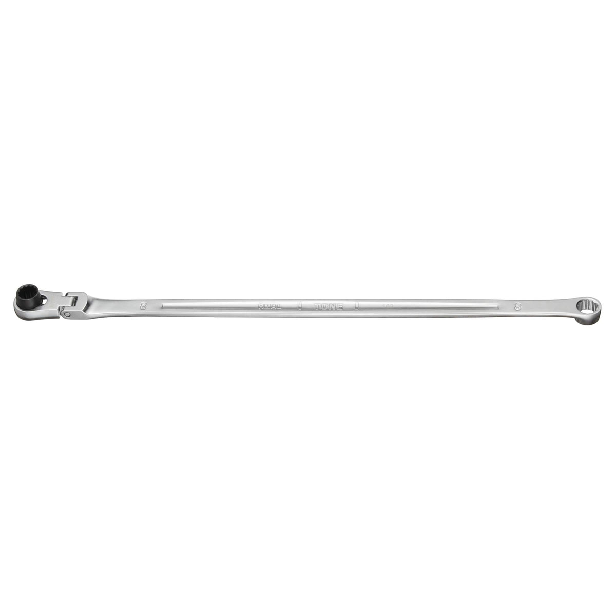 TONE Extra Long Swivel Ratcheting Box End Wrench RMA-08L Hex Size 8mm NEW