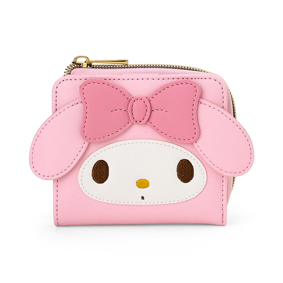 SANRIO Face-shaped Bi-fold Wallet My Melody Wallet 326747 NEW