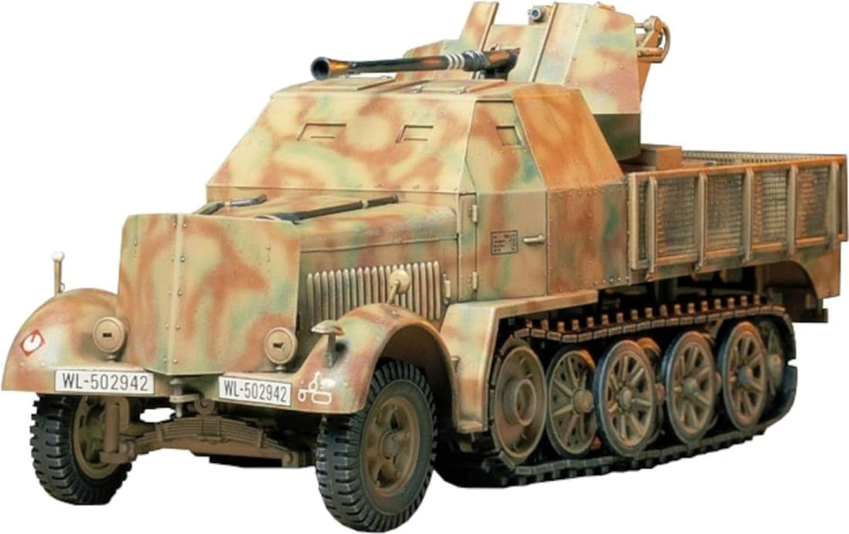 Tamiya 135 Military Miniature Series No.144 German 8-ton Semi-Track 3.7cm NEW