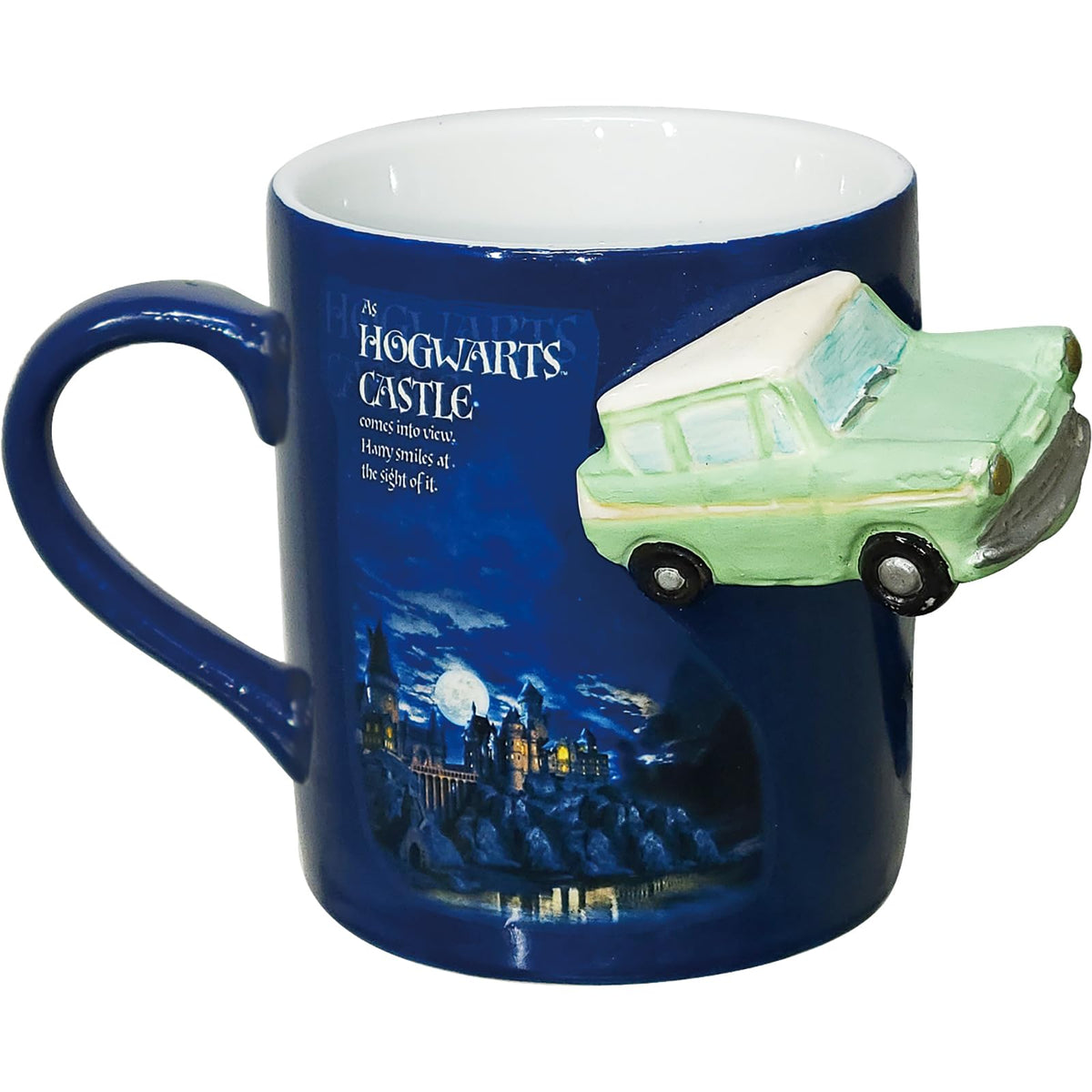 'Harry Potter Flying Ford Anglia Semi-3D Ceramic Mug 300ml SAN4351 NEW'