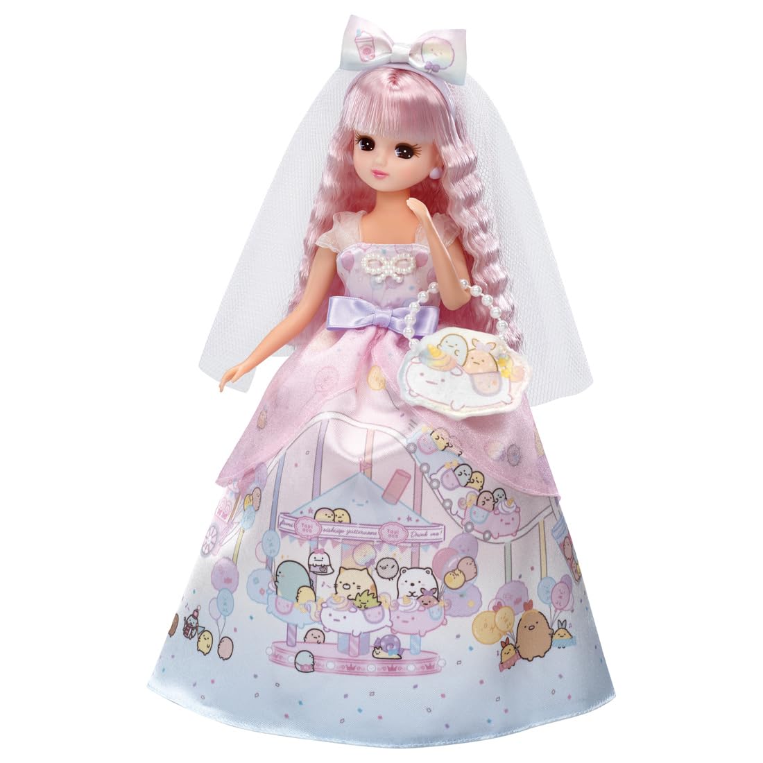 TAKARA TOMY Licca-chan Doll LD-05 Sumikko Gurashi Loving Wedding Dress-up NEW