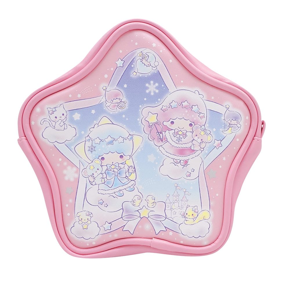 'Sanrio Little Twin Stars Snow Little Fantasy Star-Shaped Pouch Pink 8203489 NEW'